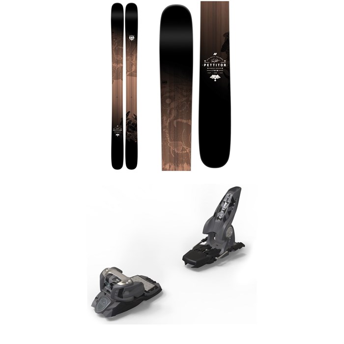 K2 - Pettitor Skis + Marker Griffon Ski Bindings