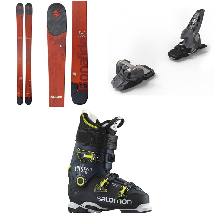 Blizzard - Bonafide Skis + Marker Griffon Ski Bindings + Salomon Quest Pro 110 Ski Boots