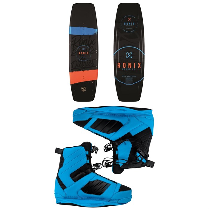 Ronix - District Wakeboard + Cocktail Wakeboard Bindings 2018