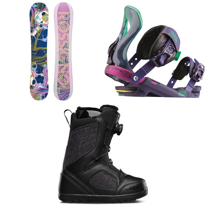 Rossignol - Justice Magtek Snowboard - Women's + Rossignol Justice Snowboard Bindings - Women's + 32 STW Boa Snowboard Boots - Women's 2017