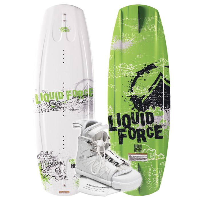 Liquid Force - Liquid Force Nemesis Jr Wakeboard + Boys Micro Switch Boot - Boy's 2007