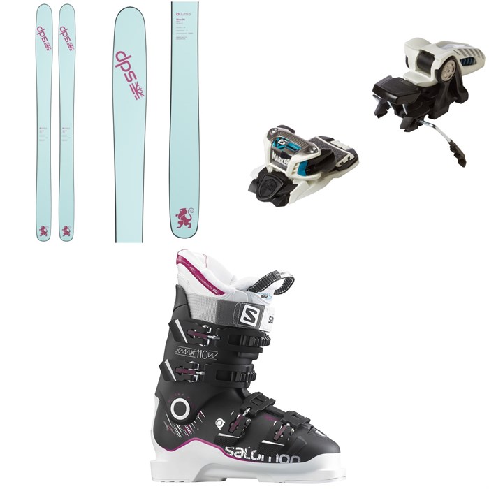 DPS - Nina 99 Pure3 Skis - Women's + Marker Griffon Ski Bindings + Salomon X Max 110 Ski Boots - Women's