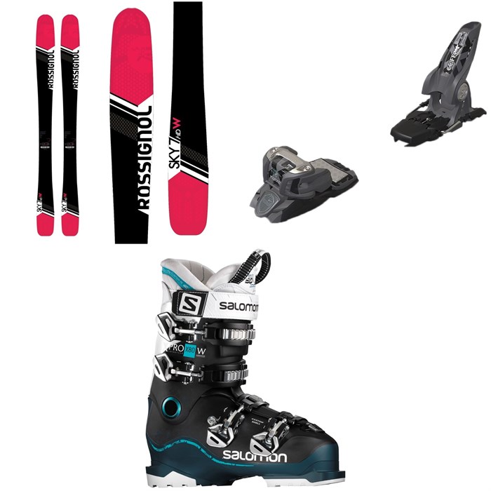 Rossignol - Sky 7 HD W Skis - Women's + Marker Griffon Ski Bindings + Salomon X Pro X80 CS W Ski Boots - Women's