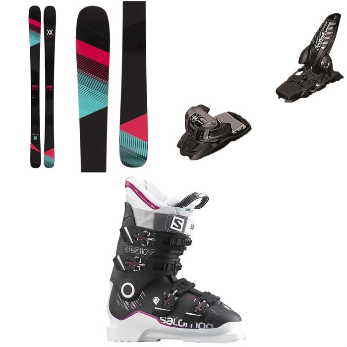 Völkl - Volkl Kenja Skis - Women's + Marker Griffon Ski Bindings + Salomon X Max 110 Ski Boots - Women's