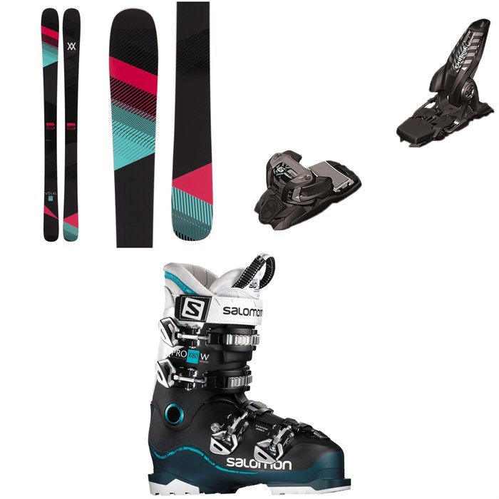 Völkl - Volkl Kenja Skis - Women's + Marker Griffon Ski Bindings + Salomon X Pro X80 CS W Ski Boots - Women's
