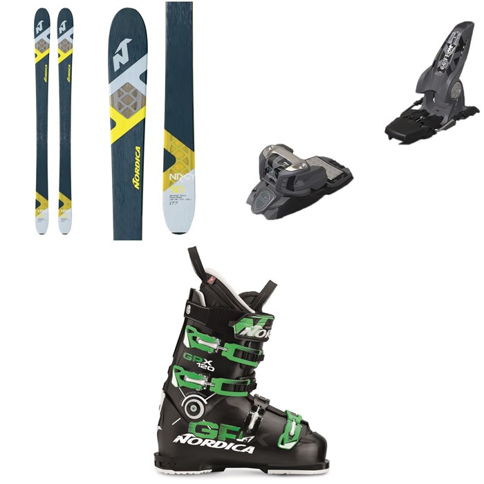 Nordica - NRGY 90 Skis + Marker Griffon Ski Bindings + Nordica GPX 120 Ski Boots