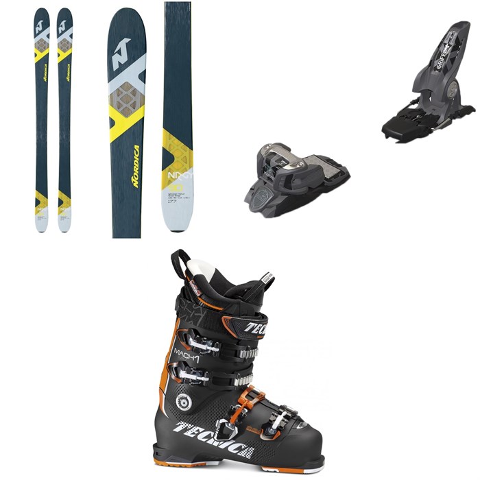 Nordica - NRGY 90 Skis + Marker Griffon Ski Bindings + Tecnica Mach1 100 MV Ski Boots