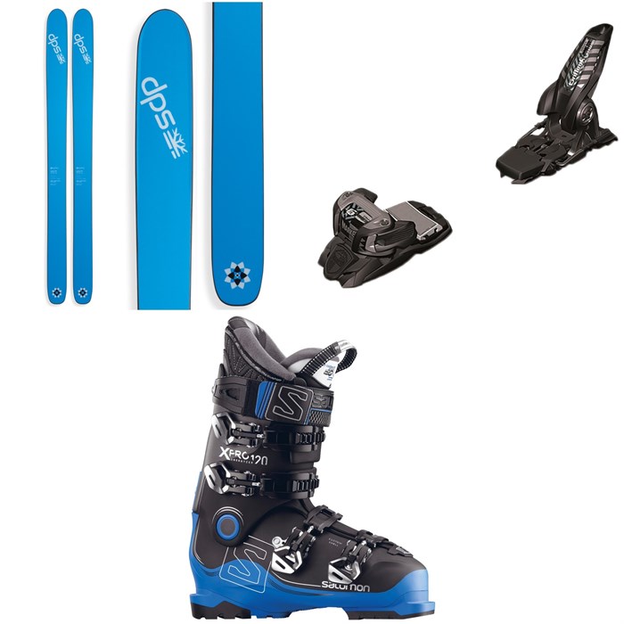 DPS - Lotus 120 Pure3 Spoon Skis + Marker Griffon Ski Bindings + Salomon X Pro 120 Ski Boots