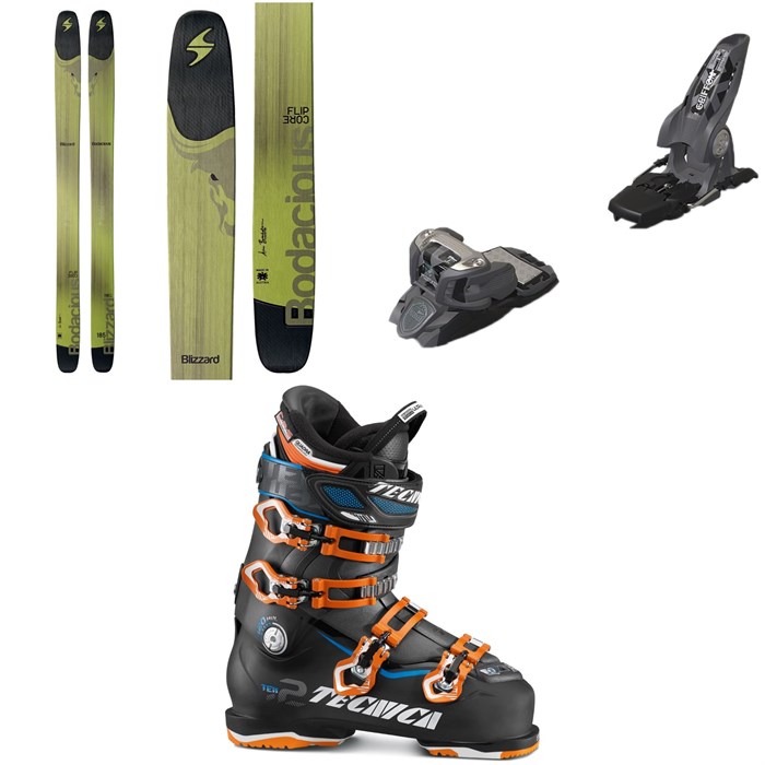 Blizzard - Bodacious Skis + Marker Griffon Ski Bindings + Tecnica Ten.2 120 HVL Ski Boots