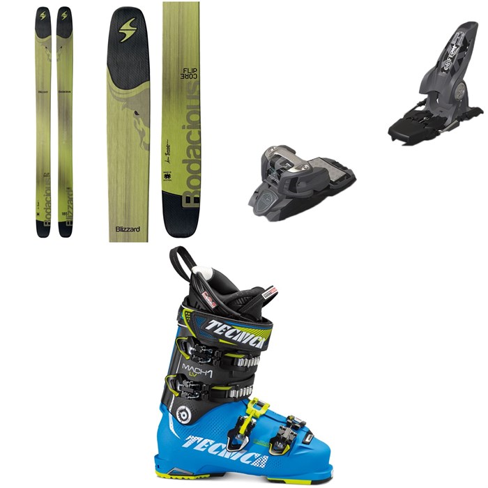 Blizzard - Bodacious Skis + Marker Griffon Ski Bindings + Tecnica Mach1 120 LV Ski Boots