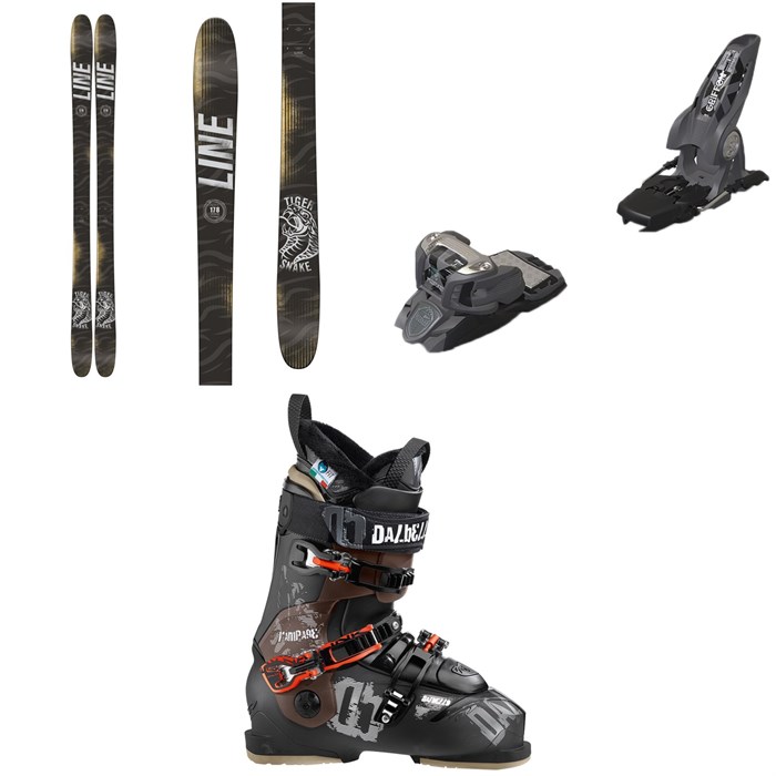Line Skis - Tigersnake Skis + Marker Griffon Ski Bindings + Dalbello KR Rampage Ski Boots