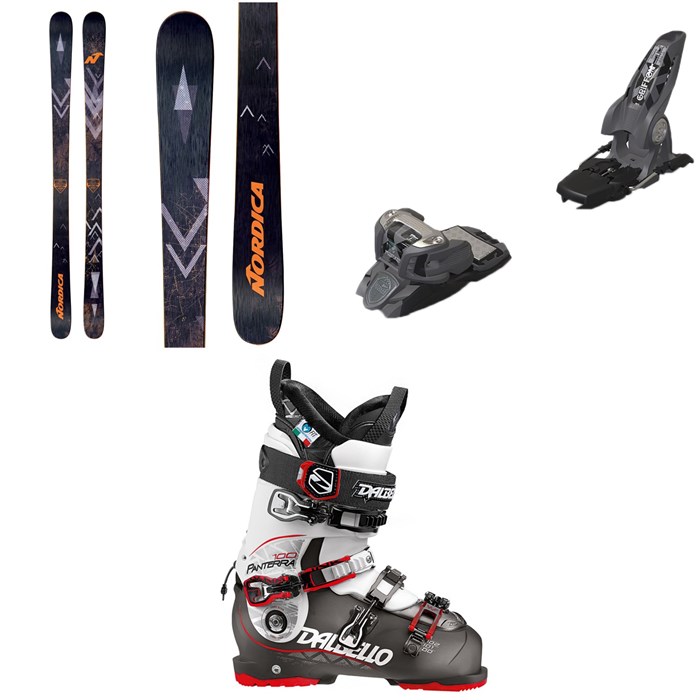 Nordica - Soul Rider 87 Skis + Marker Griffon Ski Bindings + Dalbello Panterra 100 Ski Boots