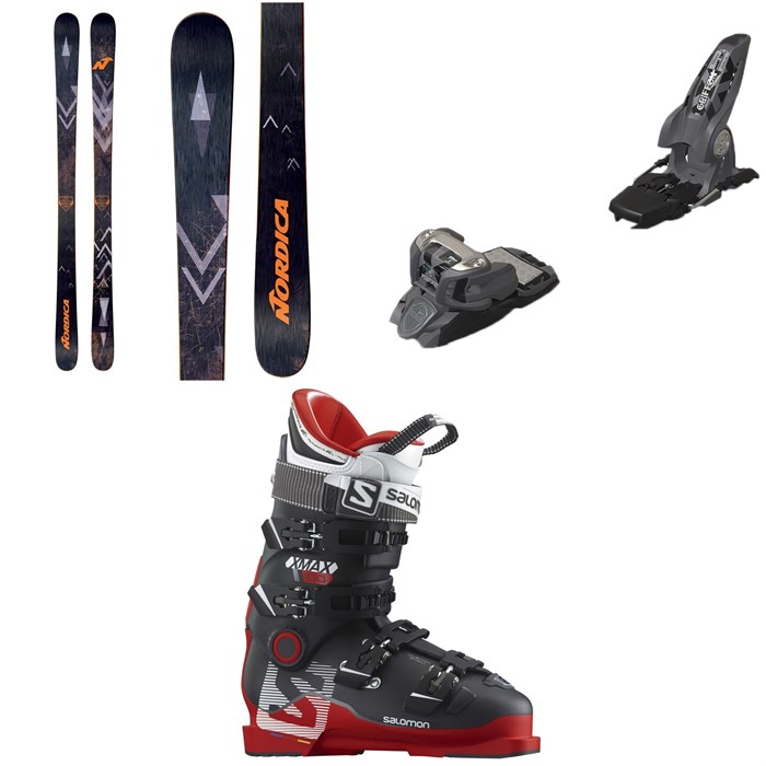 Nordica - Soul Rider 87 Skis + Marker Griffon Ski Bindings + Salomon X Max 100 Ski Boots