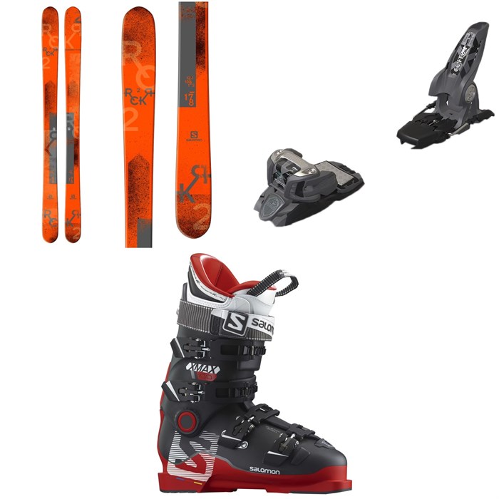 Salomon - Rocker2 100 Skis + Marker Griffon Ski Bindings + Salomon X Max 100 Ski Boots