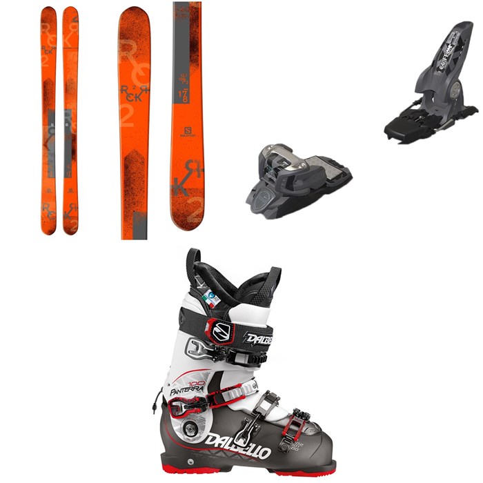 Salomon - Rocker2 100 Skis + Marker Griffon Ski Bindings + Dalbello Panterra 100 Ski Boots