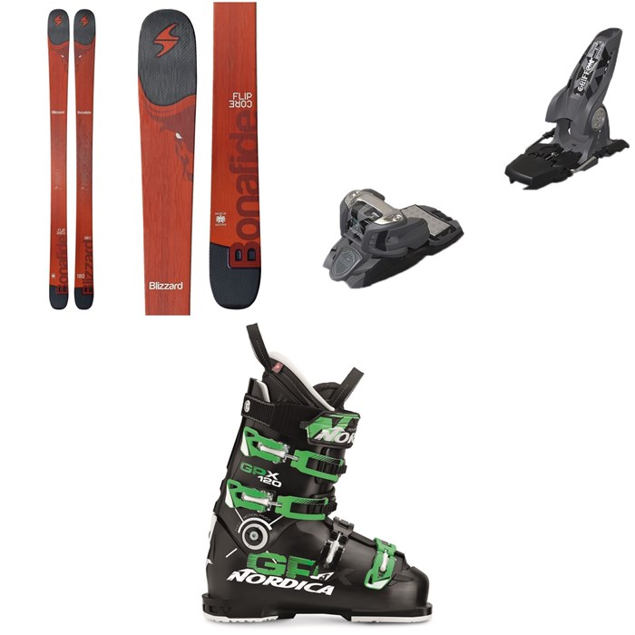 Blizzard - Bonafide Skis + Marker Griffon Ski Bindings + Nordica GPX 120 Ski Boots