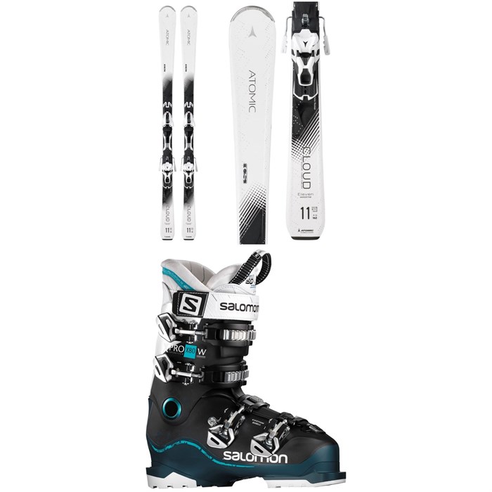 Atomic - Cloud Eleven Skis + XT 10 Ti Bindings - Women's + Salomon X Pro X80 CS W Ski Boots - Women's
