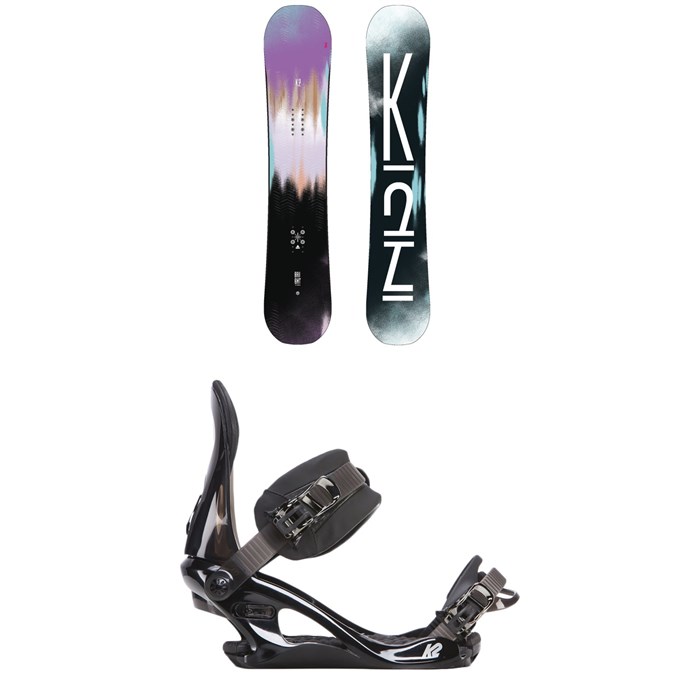 K2 - Bright Lite Snowboard - Women's + K2 Cassette Snowboard Bindings - Women's 2018
