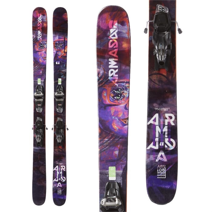 Armada ARV 106 Skis Marker Griffon Demo Bindings 2018 Used