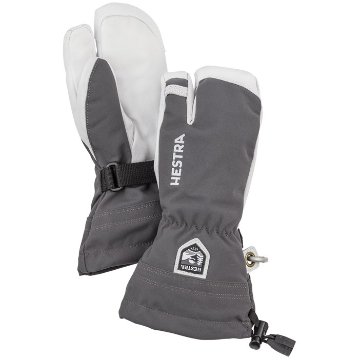 Hestra Junior Heli Ski Mitt Liners - Machine Washable Kids Liner Gloves For Winter Sports