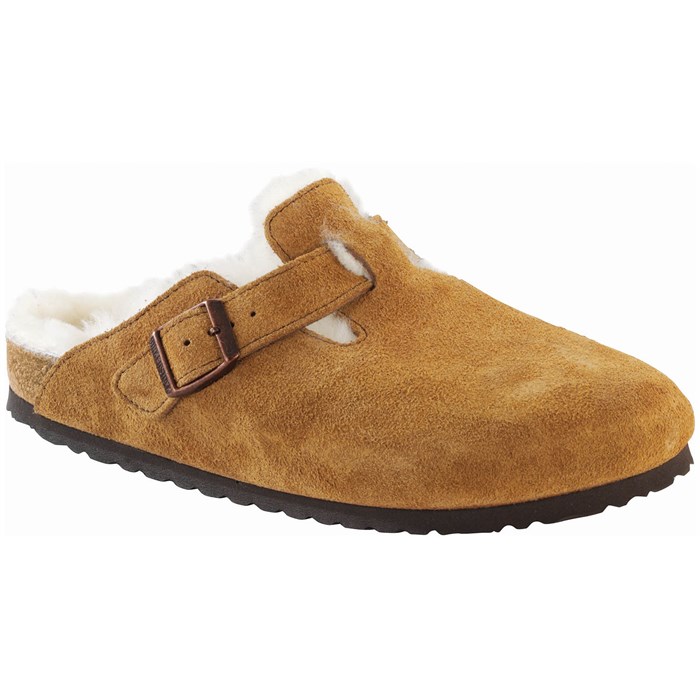 Birkenstock Boston Shearling Suede Clogs - Women's | evo