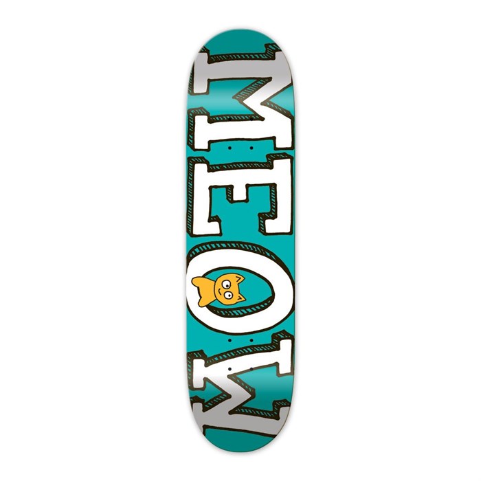 Meow - Logo Teal 8.0 Skateboard Deck