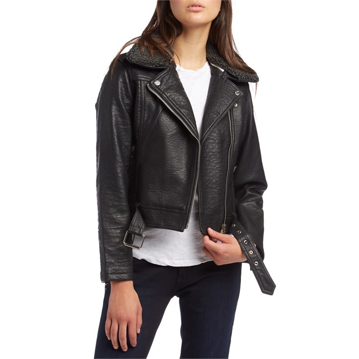 vegan moto jacket