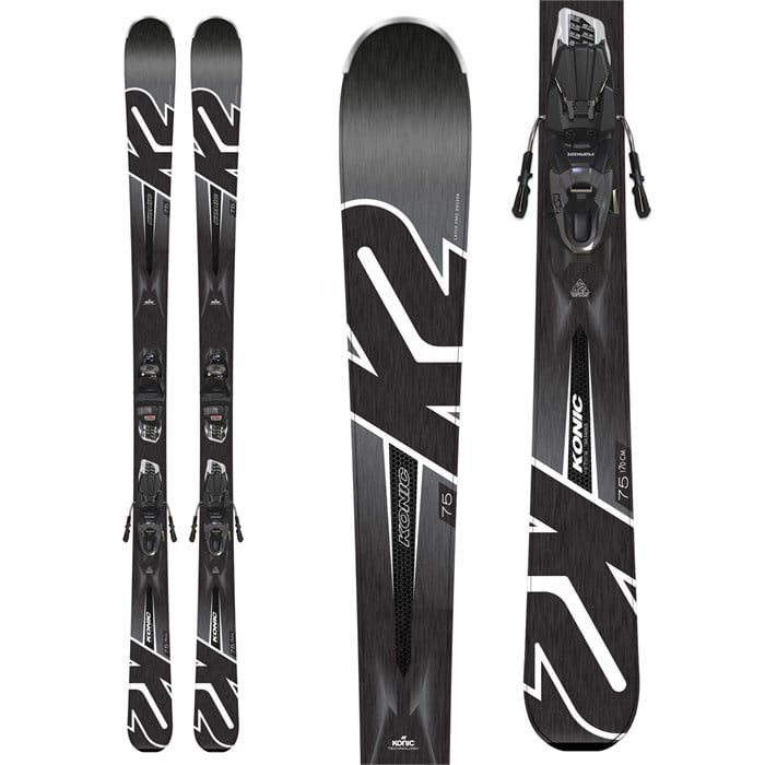 K2 - Konic 75 Skis + M2 10 Quikclik Bindings 2019 - Used