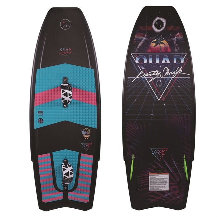 Hyperlite Party Shark Quad LTD Wakesurf Board 2019 evo