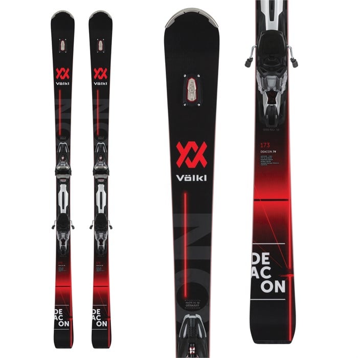 Völkl Deacon 74 Skis + rMotion2 12 GW Bindings 2019 | evo