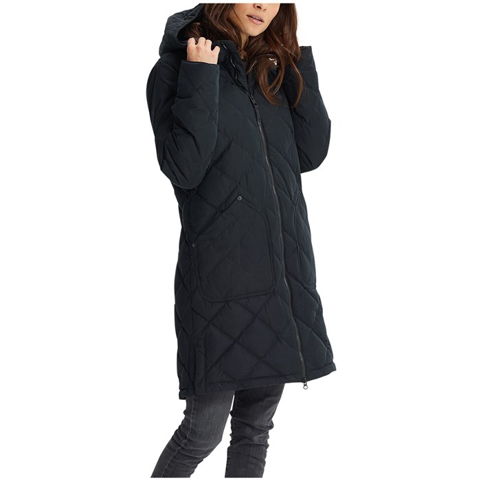 women's burton bixby long down jacket