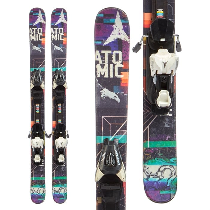 Atomic Punx Jr II Skis + L7 Demo Bindings Big Boys' 2014 Used evo