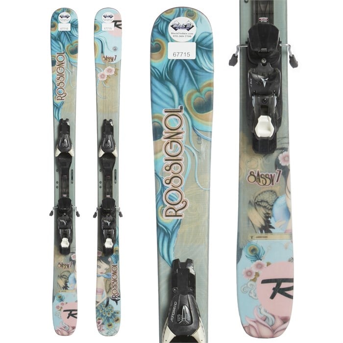 Rossignol Sassy 7 Skis + Atomic XTE 10 Bindings Women's 2014 Used evo