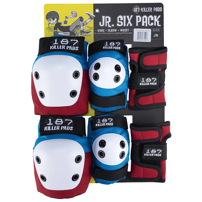 187 - Junior Six Pack Skateboard Pad Set - Little Kids'
