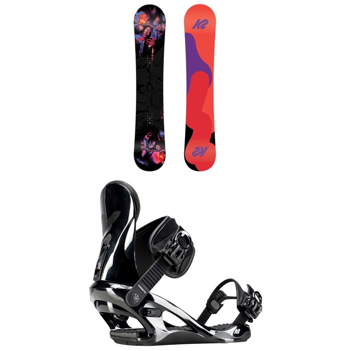 K2 - First Lite Snowboard - Women's + K2 Cassette Snowboard Bindings - Women's 2019