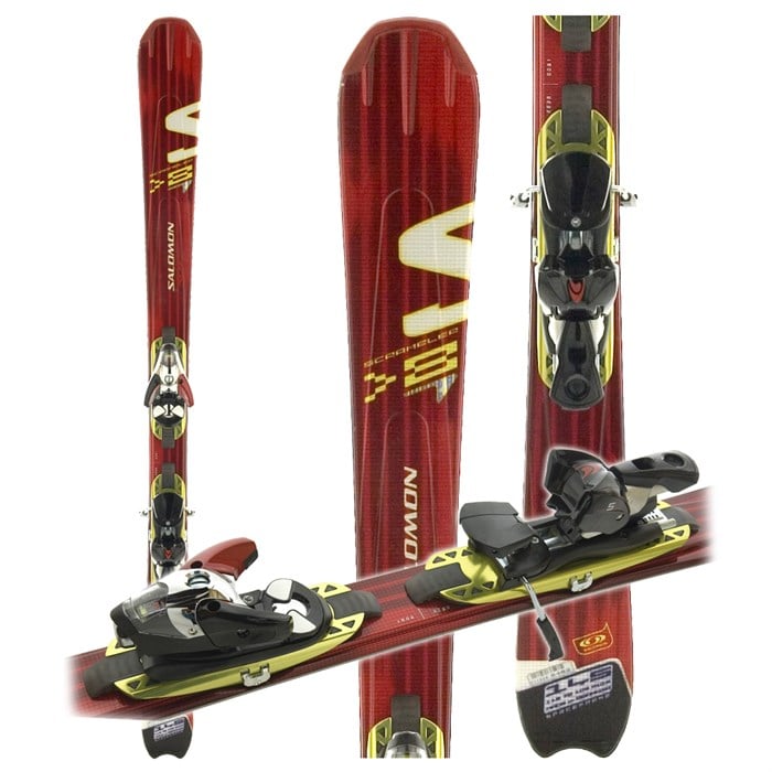 Salomon Scrambler 8 Skis + Bindings Used 2006 evo