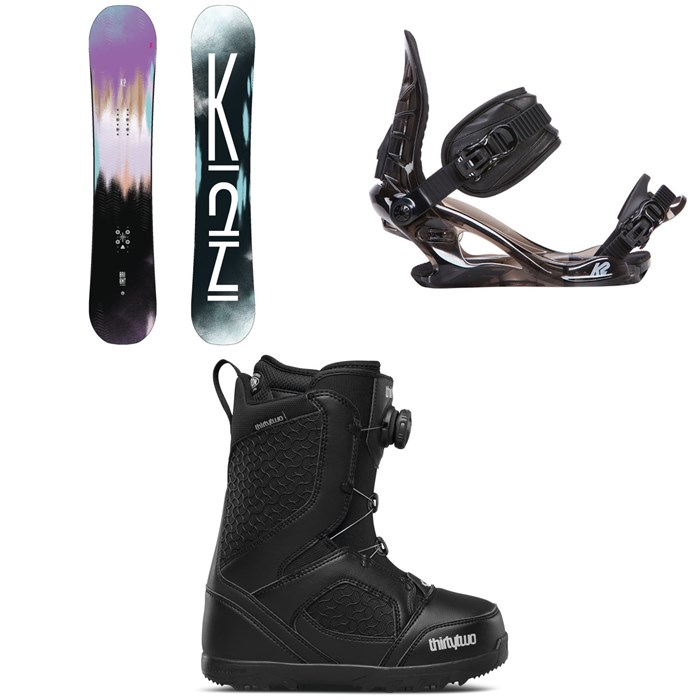 K2 - Bright Lite Snowboard - Women's + K2 Charm Snowboard Bindings - Women's + thirtytwo STW Boa Snowboard Boots - Women's 2018