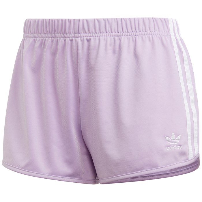 purple adidas shorts womens