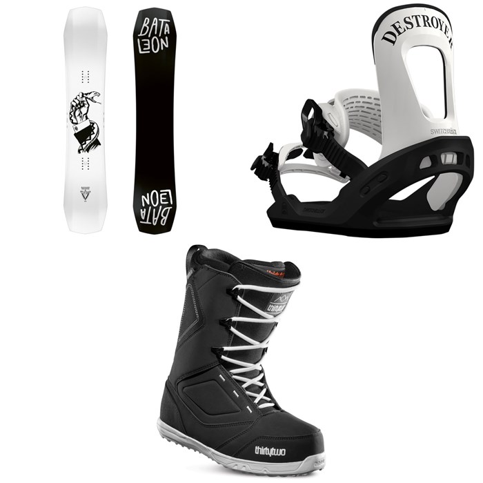 Bataleon - Disaster Snowboard + Switchback Destroyer Snowboard Bindings + thirtytwo Zephyr Snowboard Boots 2019