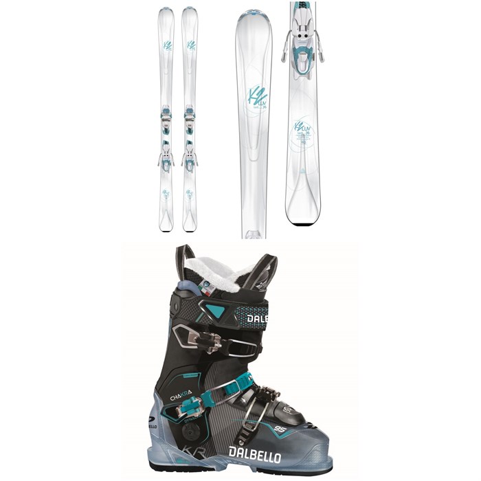 K2 - Luvit 76 Skis + ER3 10 Bindings + Dalbello Chakra 95 Ski Boots - Women's