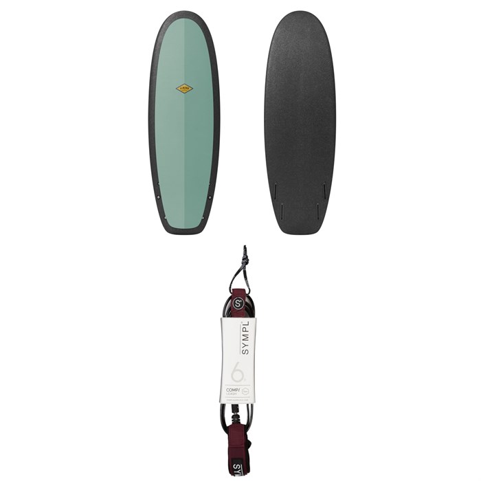 Almond Surfboards - R-Series 5'4" Secret Menu Surfboard + Sympl Supply Co 6' Comp Leash