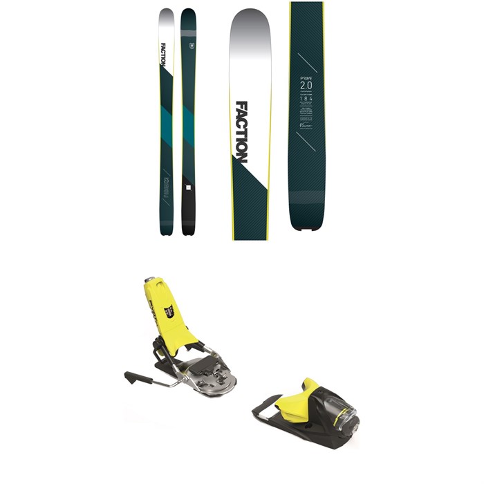 Faction - Prime 2.0 Skis + Look Pivot 12 Dual WTR Ski Bindings 2018