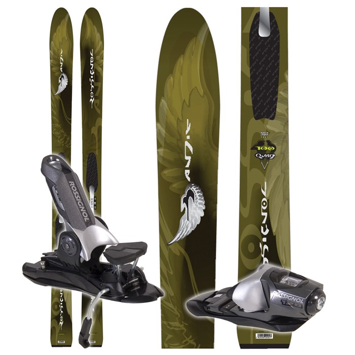 Rossignol Bandit B100 Quad Skis + Bindings Used 2008 Used evo