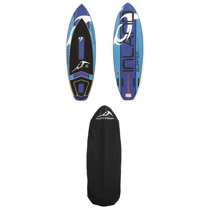 Inland Surfer - Blue Lake V2 Wakesurf Board + Inland Surfer Board Sock 2018