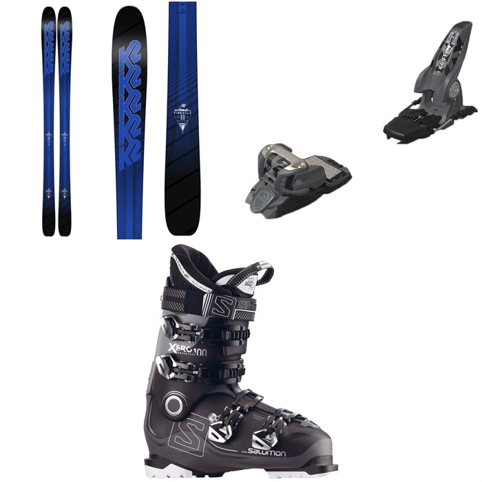 K2 - Pinnacle 88 Skis  + Marker Griffon Ski Bindings + Salomon X Pro 100 Ski Boots 2018