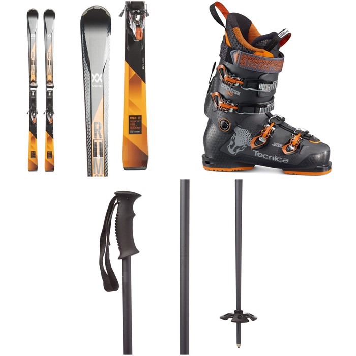 Völkl - Volkl RTM 81 Skis + iPT Wide Ride 12.0 Bindings + Tecnica Cochise 90 Ski Boots + evo Send'r Ski Poles