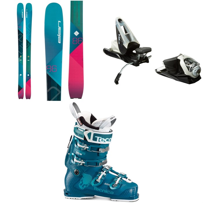 Elan - Ripstick 86 Skis - Women's + Look NX 12 Dual WTR Ski Bindings + Tecnica Cochise 95 W Ski Boots - Women's 2018