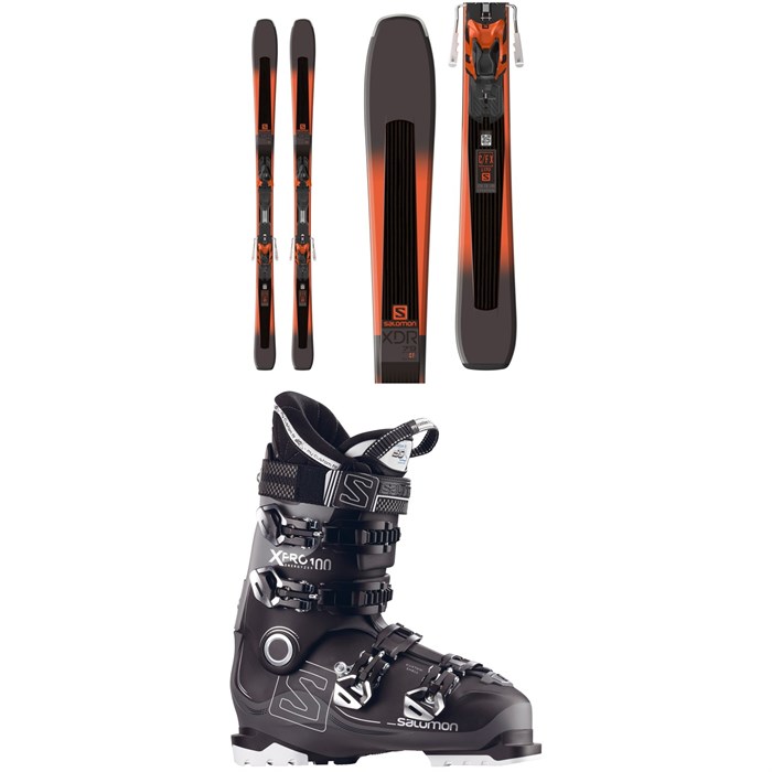 Salomon - XDR 79 CF Skis + XT10 Bindings + Salomon X Pro 100 Ski Boots 2018