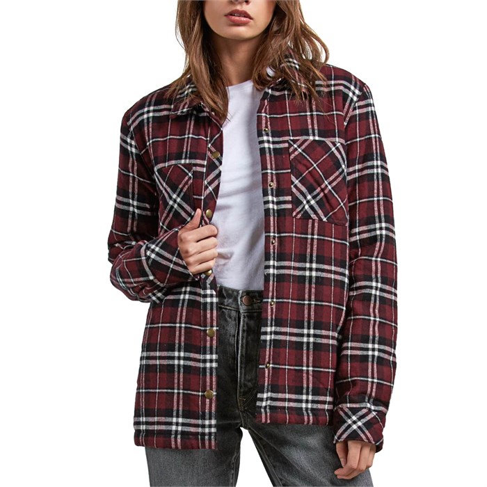 Volcom Plaid About You Flannel Shacket - Women's | evo