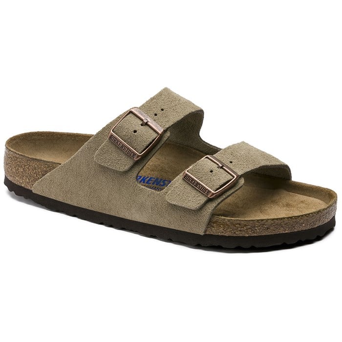 Birkenstock - Arizona Suede Soft Footbed Sandals